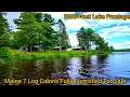 Maine Lakefront Cabins For Sale 7 log Cabins 10 acres Maine Waterfront Property Maine Lodge