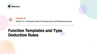 9 2 Function Templates and Type Deduction Rules