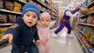¡ATRAPAMOS AL CONEJO DE PASCUA ROBANDO NUESTROS DULCES! 🐰🍫😱 | Brayan y Kimberly AI