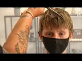 Textured Wispy Fringe Haircut - Scissor Razor Cut NO CLIPPERS