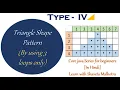 Triangle Star Pattern - Type