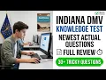 Indiana DMV Knowledge Test 2026 Pass Your BMV Permit Exam With These Actual Questions
