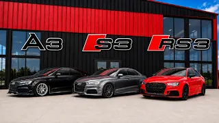 Audi A3 vs S3 vs RS3 - Which One Would You Take