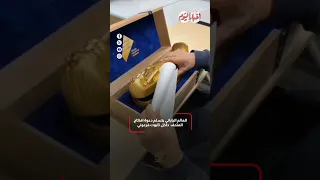 العالم الياباني ساكوجي يوشيمورا يتسلم دعوة افتتاح المتحف داخل تابوت فرعوني  العالم الياباني ساكوجي يوشيمورا يتسلم دعوة افتتاح المتحف داخل تابوت فرعوني