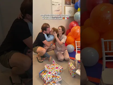 REAÇÃO DO MEU FILHO AO VER O CAFÉ DA MANHÃ DE ANIVERSÁRIO 🥹