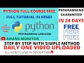 Learn Python in Hindi Python Full Course 2025 Ahans Monitor