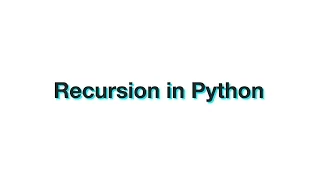 Python Recursion