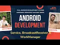 Android Service BroadcastReceiver WorkManager Explained Background Tasks in Android
