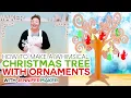 Make a Whimsical Christmas Tree with Ornaments - Kraft Board Chipboard or Acrylic