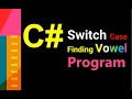 C program check vowel by nested switch case nested switch statement in C switch statement
