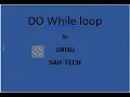 do-while loop in c language saif tech c language in urdu
