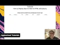 Tutorial How to display ajax content on HTML page with jQuery