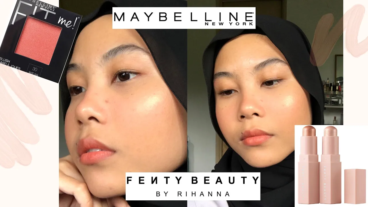 MAYBELLINE FIT ME POWDER FOUNDATION & FIT ME BLUSH Swatches & Reviews | Yuki Recio. 