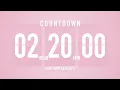 2 Hours 20 Minutes Timer Countdown Timer Flip Clock with Simple Beeps
