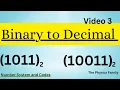 Binary to Decimal Conversion Number System and Codes 3 Bsc physics The Physics Family