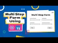 How to Build a Multi Step Form with React and TypeScript with Custom Hook Multistep Form