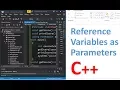 Reference Variables as Parameters - C Programming