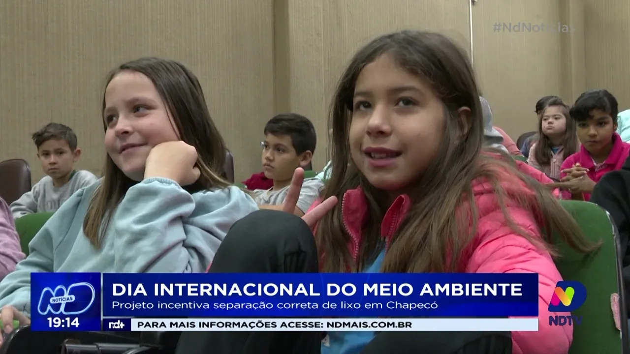 Dia internacional do meio ambiente: projeto incentiva separação correta de lixo em Chapecó