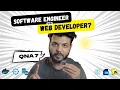 Software Engineer vs Web Developer the differences