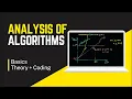 Analysis of Algorithms with Python Basics Theory Coding