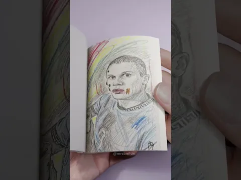 Mbappé Ate Haaland's "Chocolate"… Flipbook #Creativity #Flipbook #shorts #funny  #haaland #mbappe