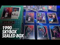 Pulling Michael Jordan Larry Bird Magic Johnson from 1990 Skybox Sealed Box