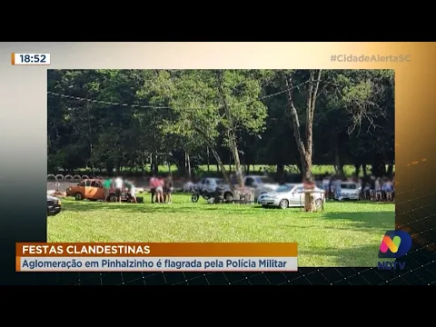 Fim de semana é marcado por festas clandestinas no Oeste do estado