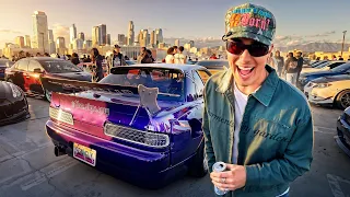 I took my s13 to a ROOFTOP car meet in LA…