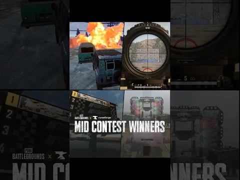 The mid-contest winners of the PUBG: BATTLEGROUNDS x CurseForge UGC Contest are here!