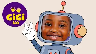 Cardboard Box Surprise! Gigi becomes a robot