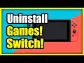 How to Uninstall a GAME or App on Nintendo Switch More Free Space