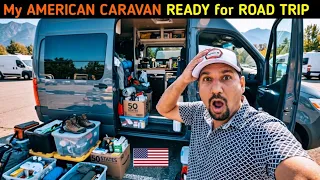 My AMERICAN CARAVAN READY FOR USA 50 STATES ROAD TRIP || INDIAN IN USA 🇺🇸