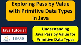 Exploring Pass by Value with Primitive Data Types in Java Java Tutorial