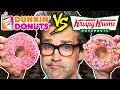 Dunkin vs Krispy Kreme Taste Test Food Feuds