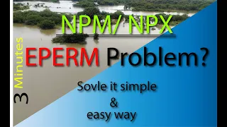 how to fix Error EPERM problem and solved the problem Simple and Easy way