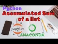 Python Accumulated Sum of a list