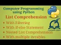 Python Programming Basics to Advanced List Comprehension Lab 21