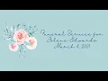 Jolene Edwards Funeral Service March 4 2021