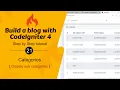 Display Sub Categories in CodeIgniter 4