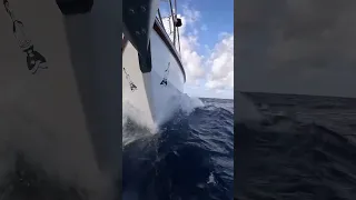 Rough SEAS 🌊⛵️#southpacific #oceansailing #travel