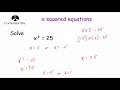 X Squared Equations - Corbettmaths
