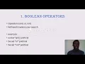 Title Masterin Search Techniques Boolean Operators Truncation Wildcards and Phrase Searching