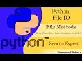 60 - Python IO Methods Open Close With Read Readlines Seek Tell