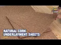 QEP® Natural Cork Underlayment Sheets - 12 mm