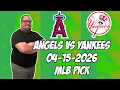 Los Angeles Angels vs New York Yankees 26 MLB Pick Prediction MLB Betting Tips