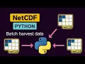 How to extract data from multiple NetCDF files in one Python script