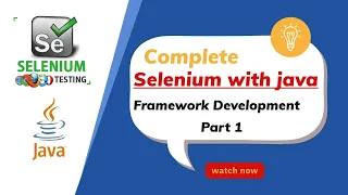 Selenium With Java Automation Framework Development Practical Demonstrations