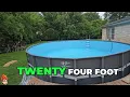 How to Set up the Intex 24ft Round Above Ground Pool Easy Installation and Stunning Look