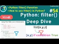 Mastering In Python Filter With Lambda List Dictionary with examples Filter Function - Hindi