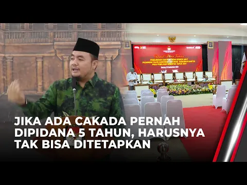KPU Membolehkan Gugat Calon Kepala Daerah yang Berstatus Tersangka